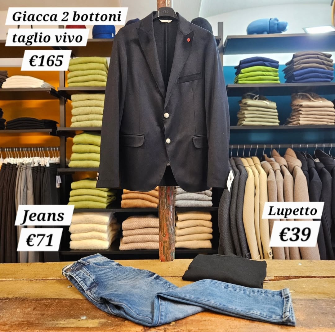 Completo con Giacc. 2 bottoni con jeans